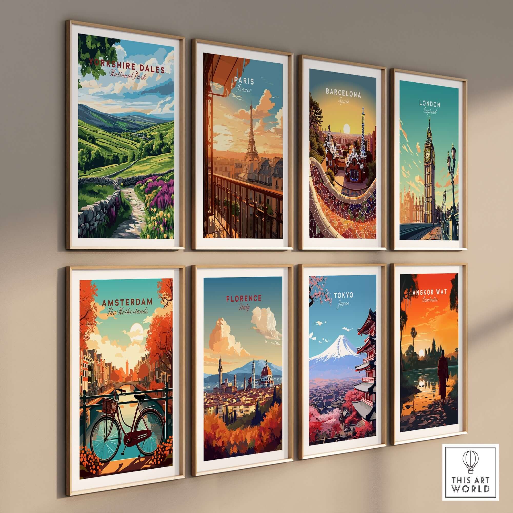 Yorkshire Dales National Park Wall Art featuring beautiful landscapes and vibrant colors.