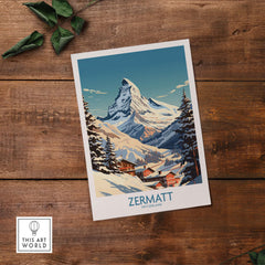 Zermatt Ski Poster