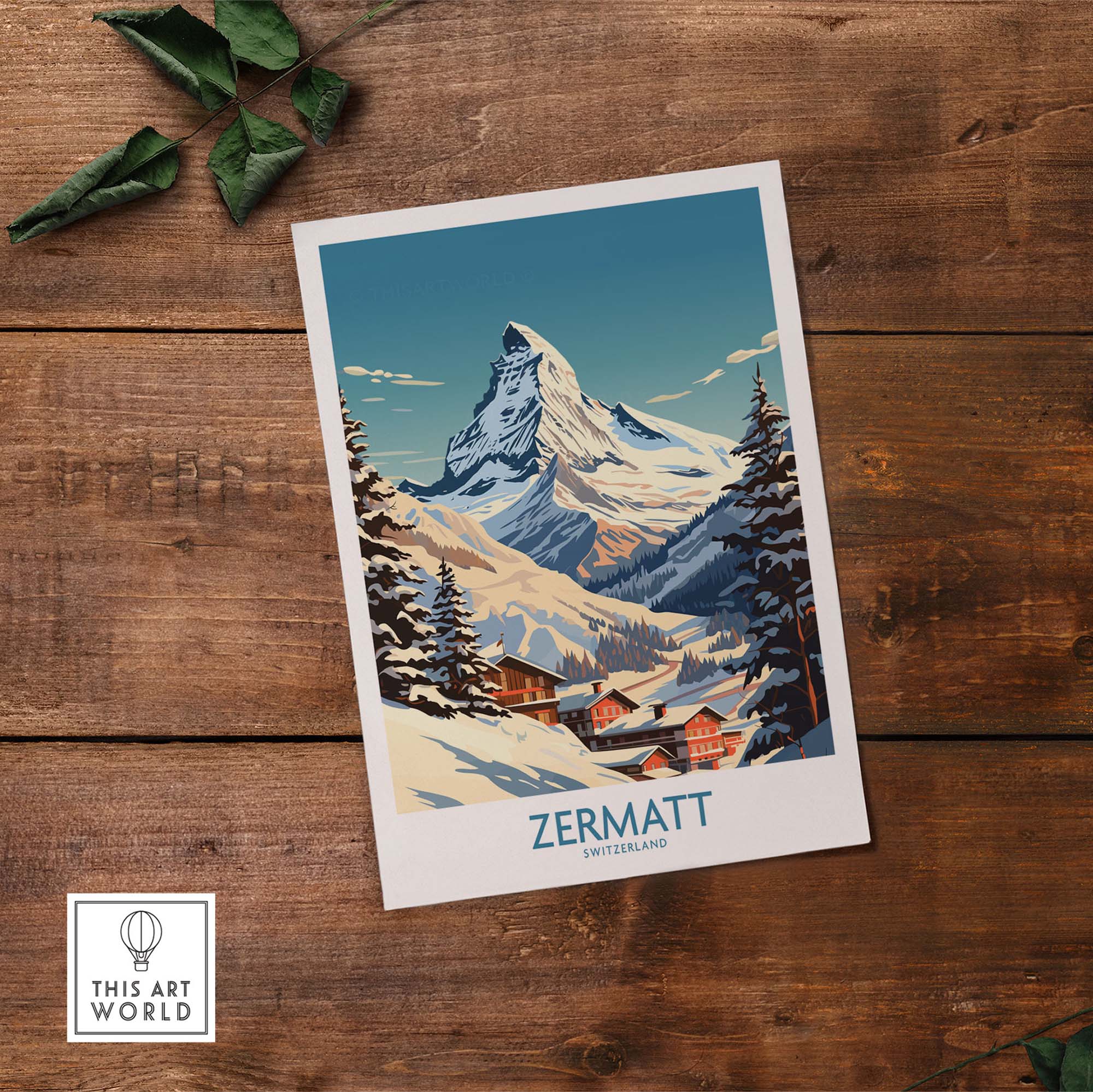 Zermatt Ski Poster