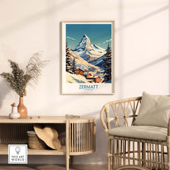 Zermatt Ski Poster
