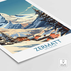 Zermatt Ski Poster