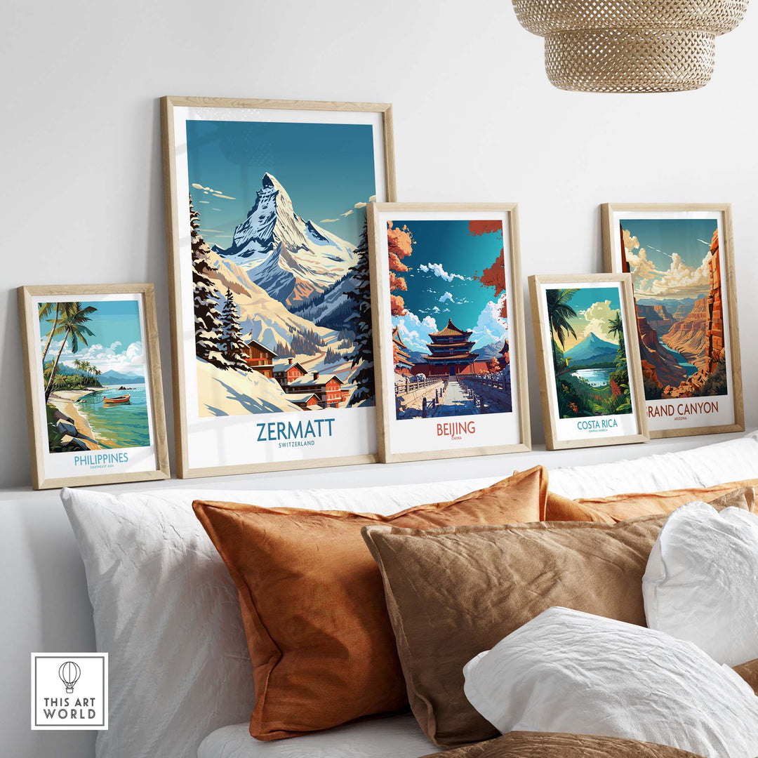 Zermatt Ski Poster