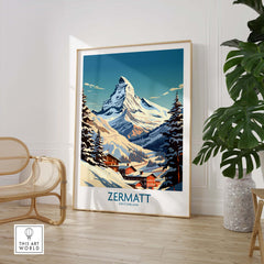 Zermatt Ski Poster