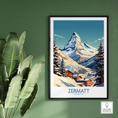 Zermatt Ski Poster