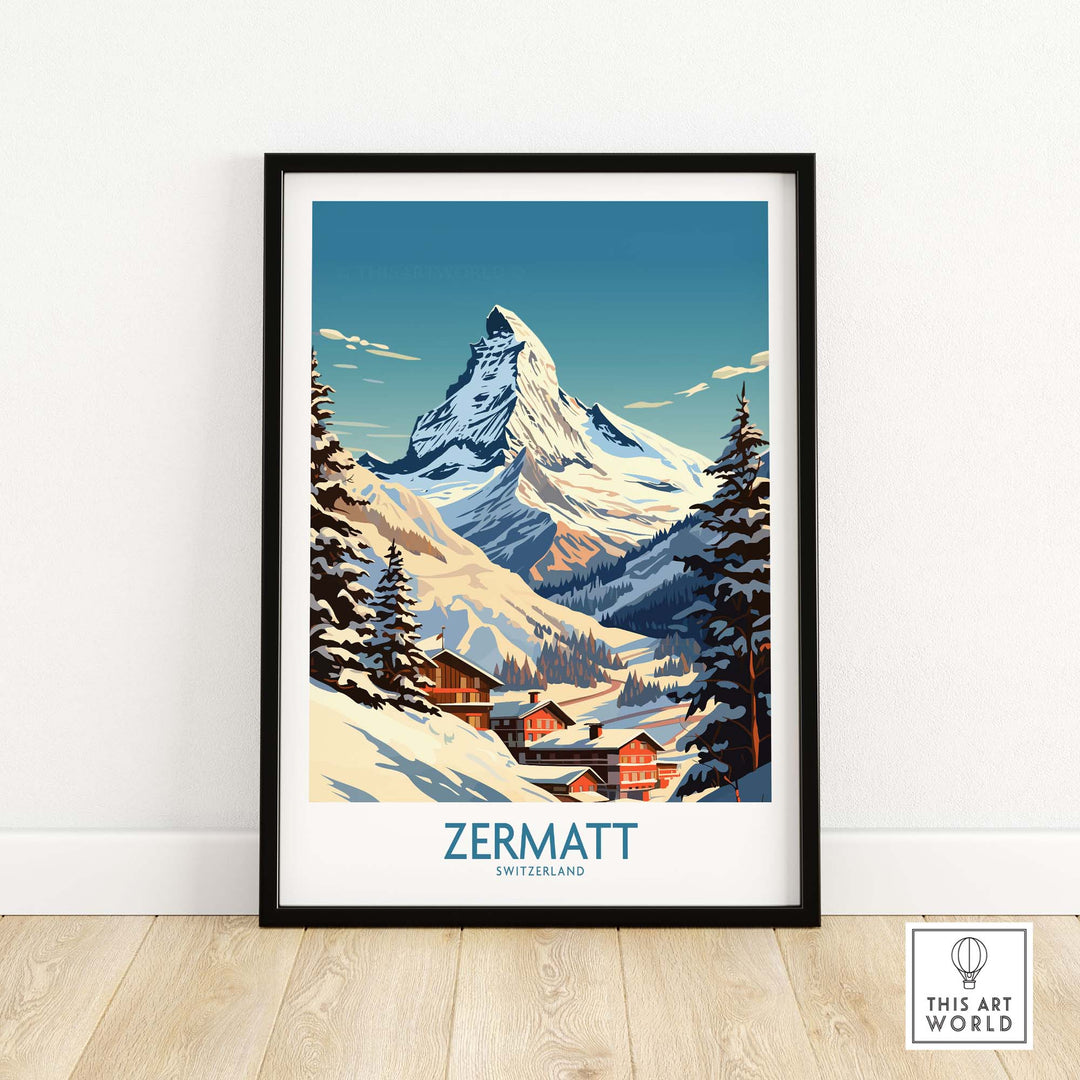 Zermatt Ski Poster