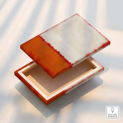 Mark Rothko Untitled 1969 Abstract Canvas Print - White Orange Color Field