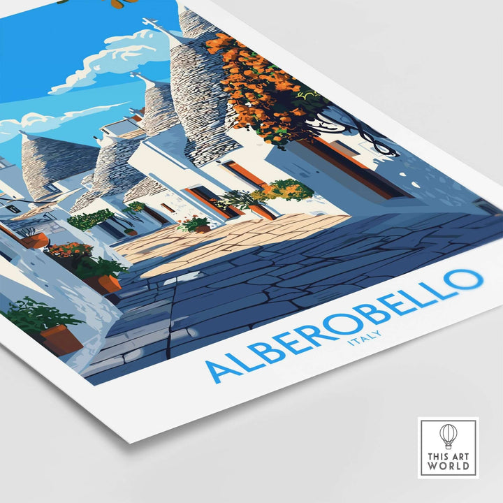 Alberobello Travel Poster