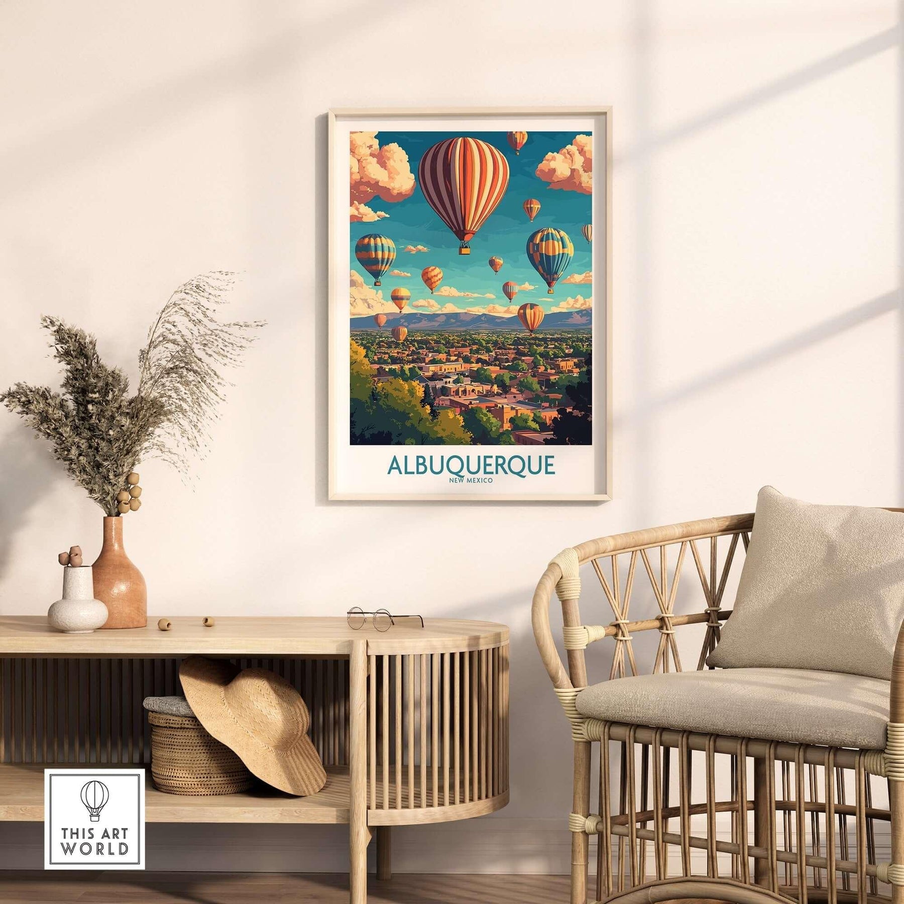 Vibrant Albuquerque Art Print for Your Home – This Art World