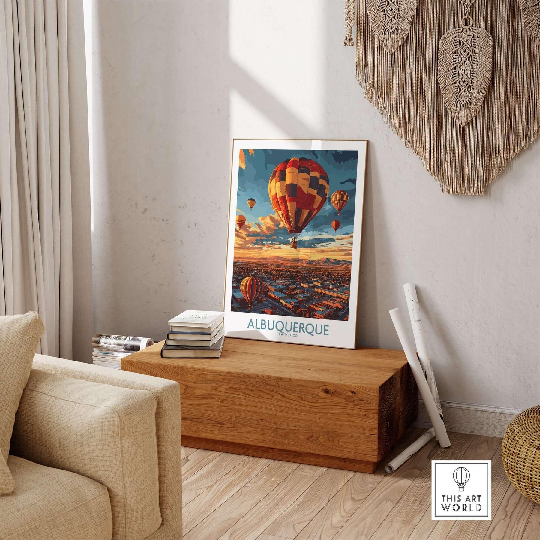 Vibrant Albuquerque Poster – Elevate Your Space – This Art World