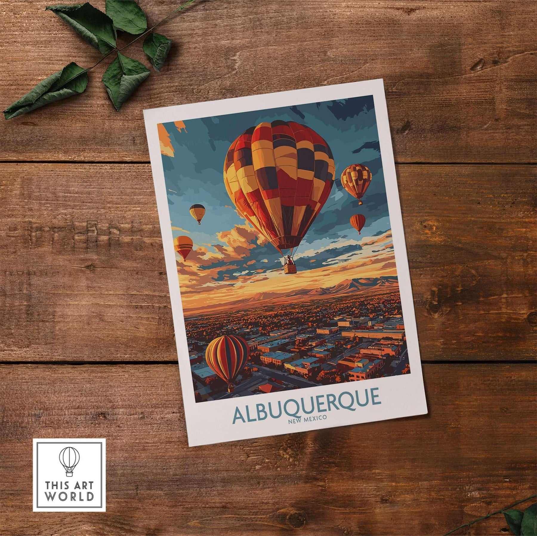 Vibrant Albuquerque Poster – Elevate Your Space – This Art World