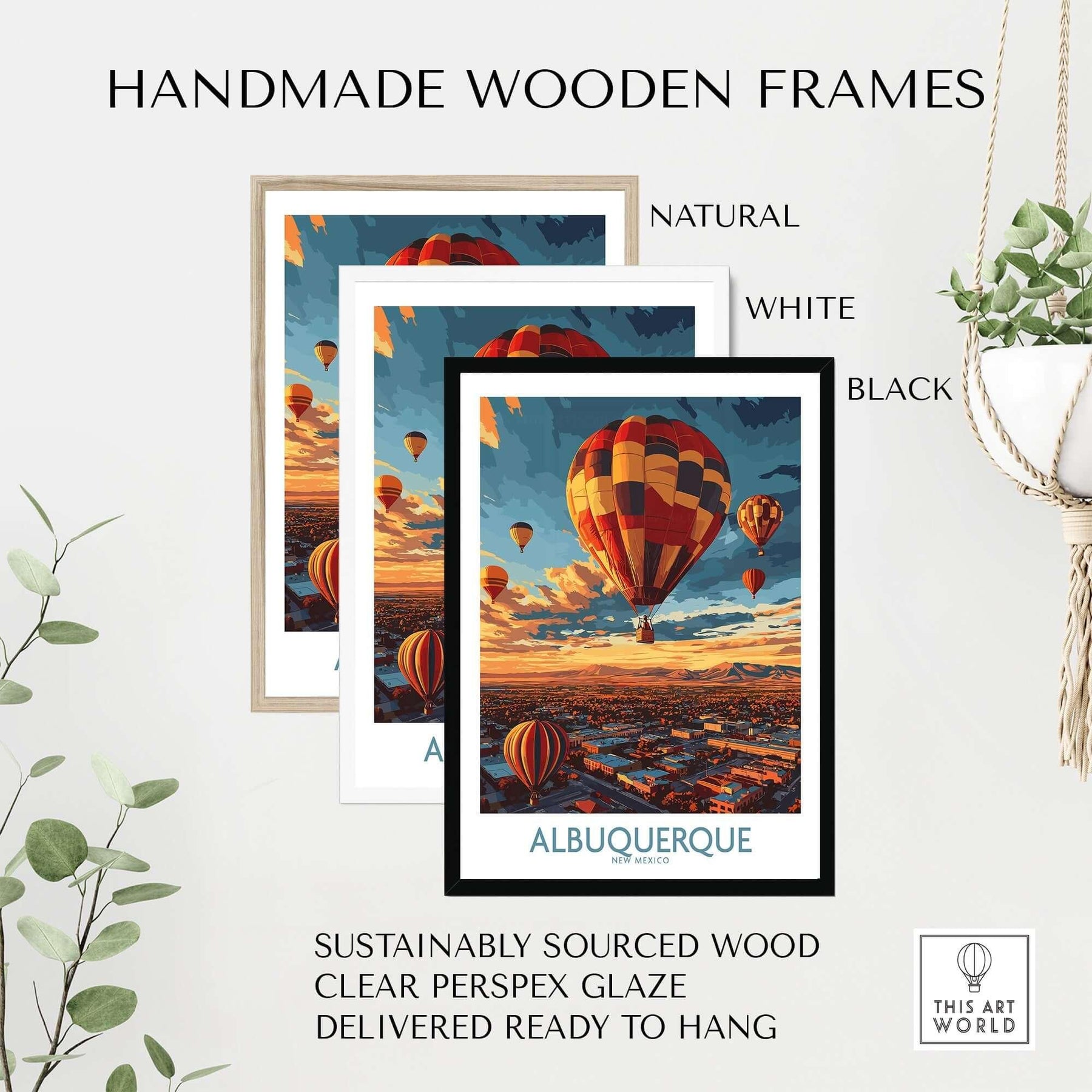 Vibrant Albuquerque Poster – Elevate Your Space – This Art World