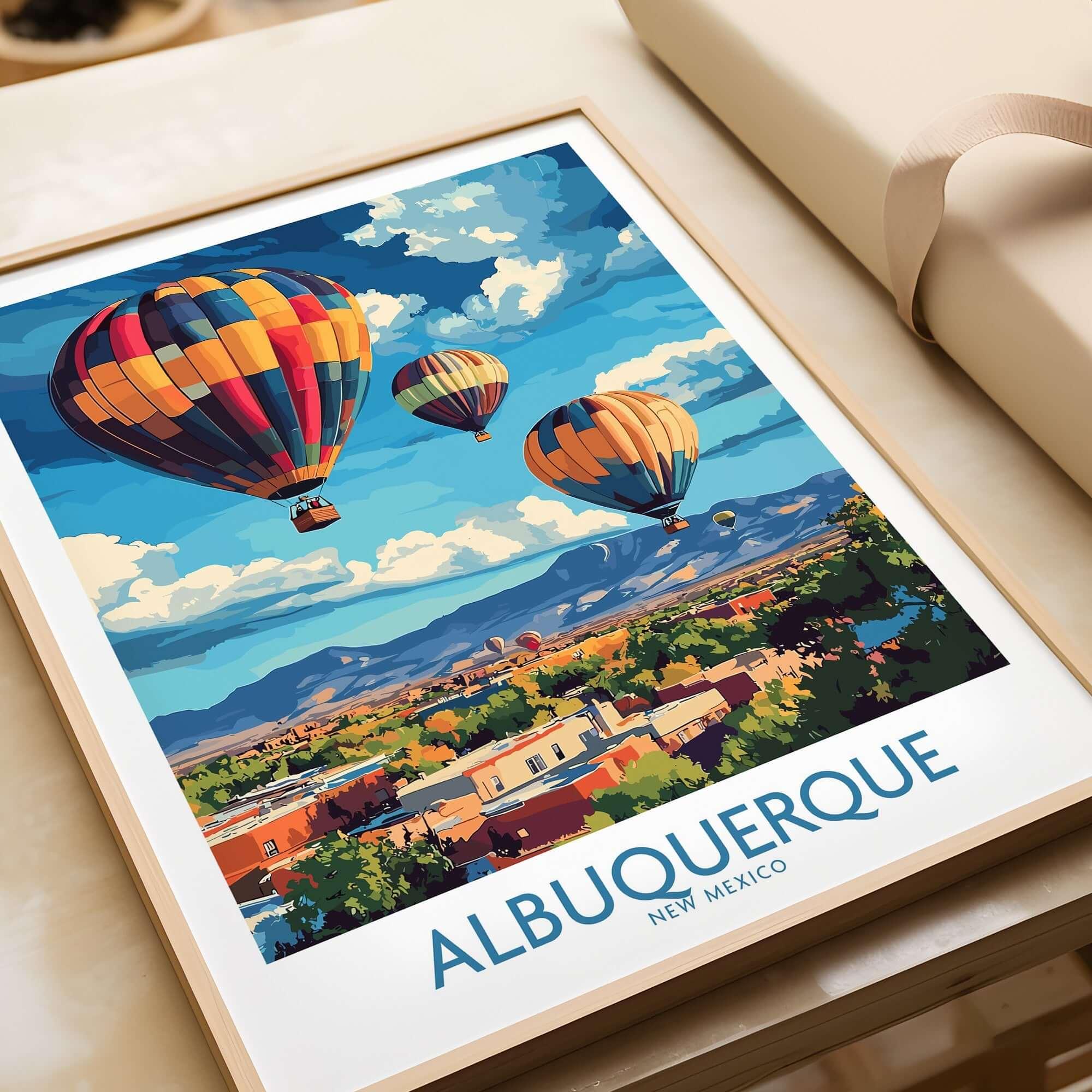 Albuquerque Poster - Colorful New Mexico Art – This Art World