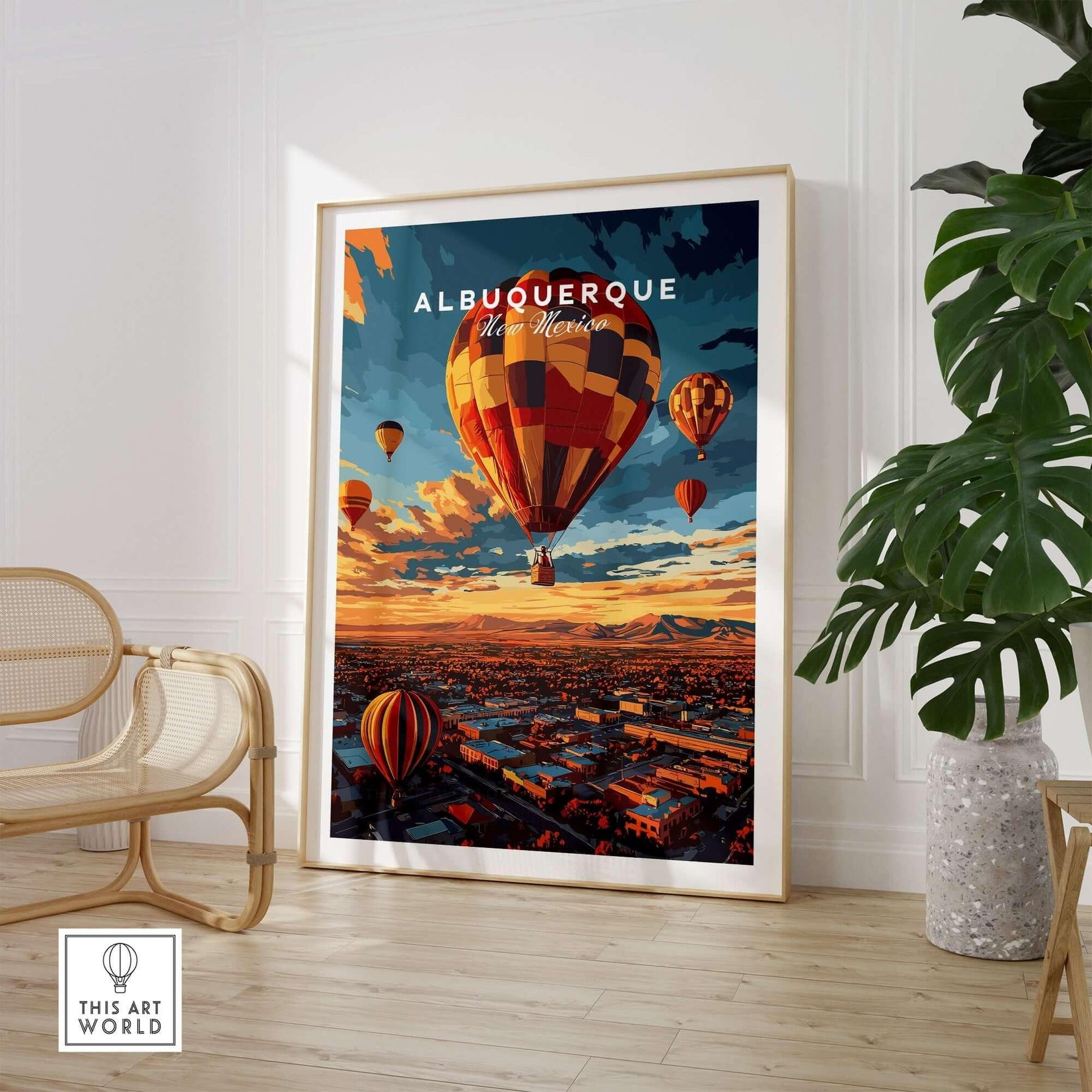 Stunning Albuquerque Print - Vibrant Art for Your Space – This Art World