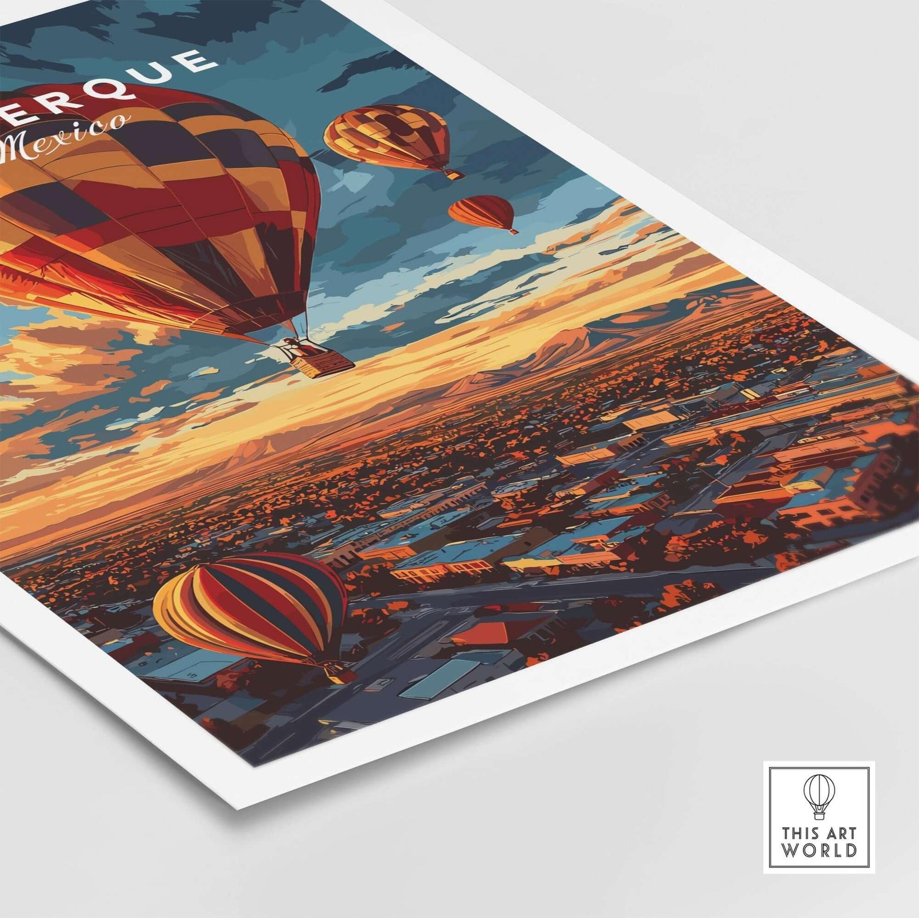 Stunning Albuquerque Print - Vibrant Art for Your Space