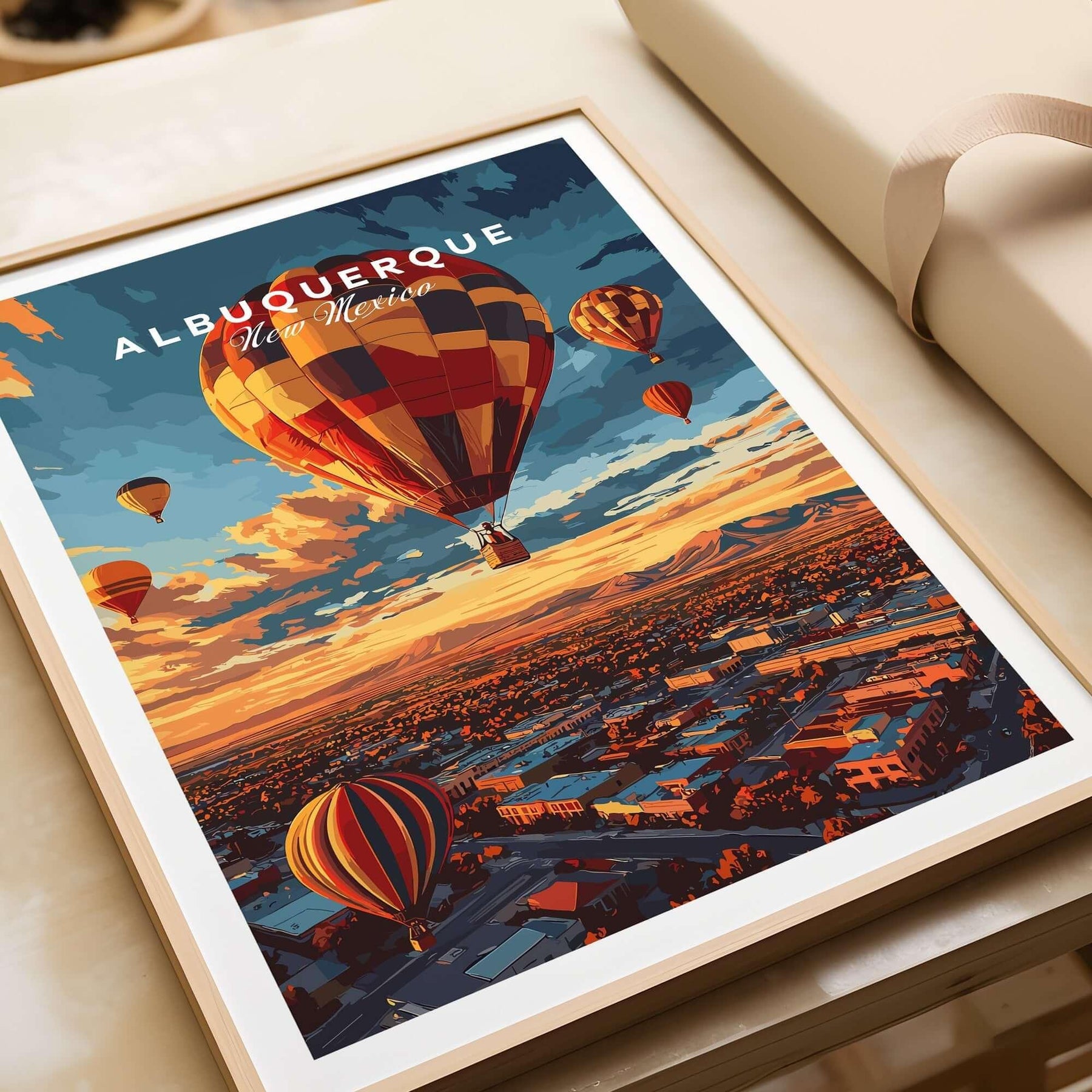 Stunning Albuquerque Print - Vibrant Art for Your Space – This Art World
