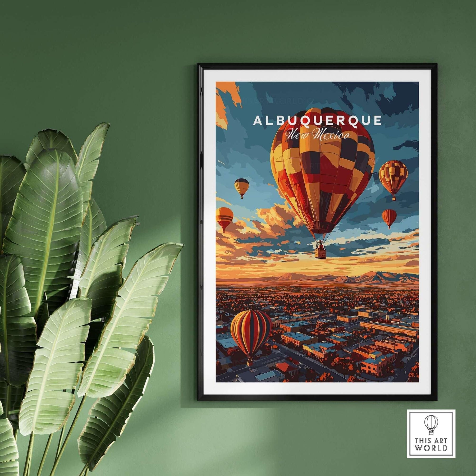 Stunning Albuquerque Print - Vibrant Art for Your Space