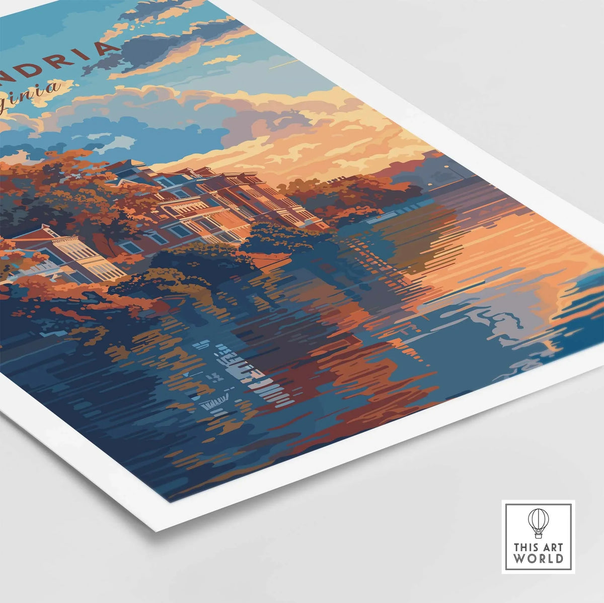 Alexandria Virginia Poster part of our best collection or travel posters and prints - This Art World