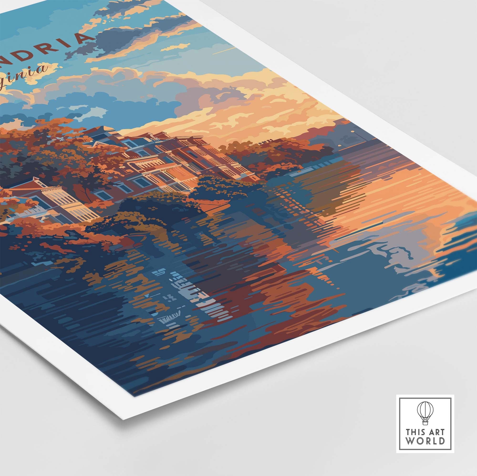 Alexandria Virginia Poster part of our best collection or travel posters and prints - This Art World