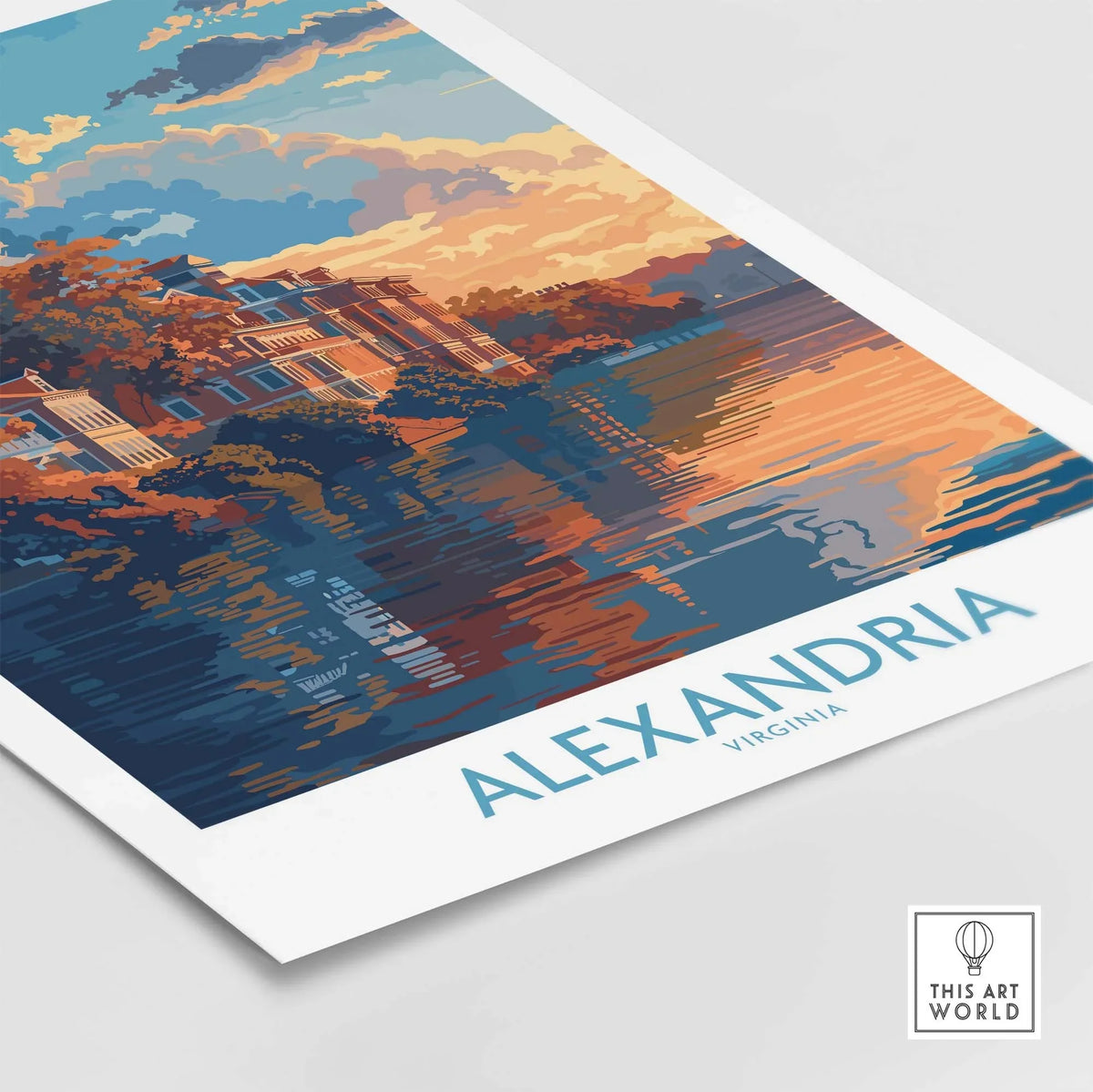 Alexandria Virginia Print part of our best collection or travel posters and prints - This Art World