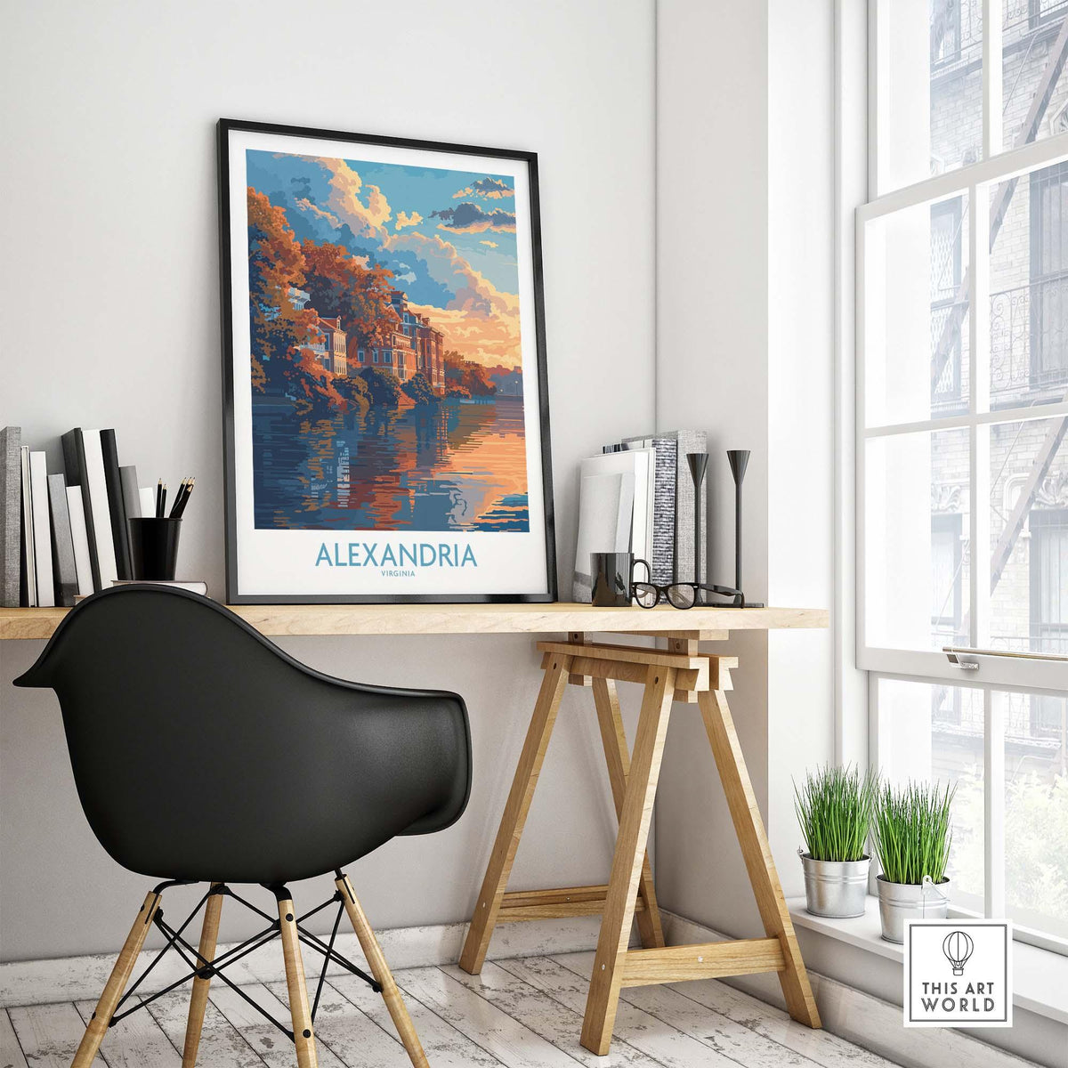 Alexandria Virginia Print part of our best collection or travel posters and prints - This Art World