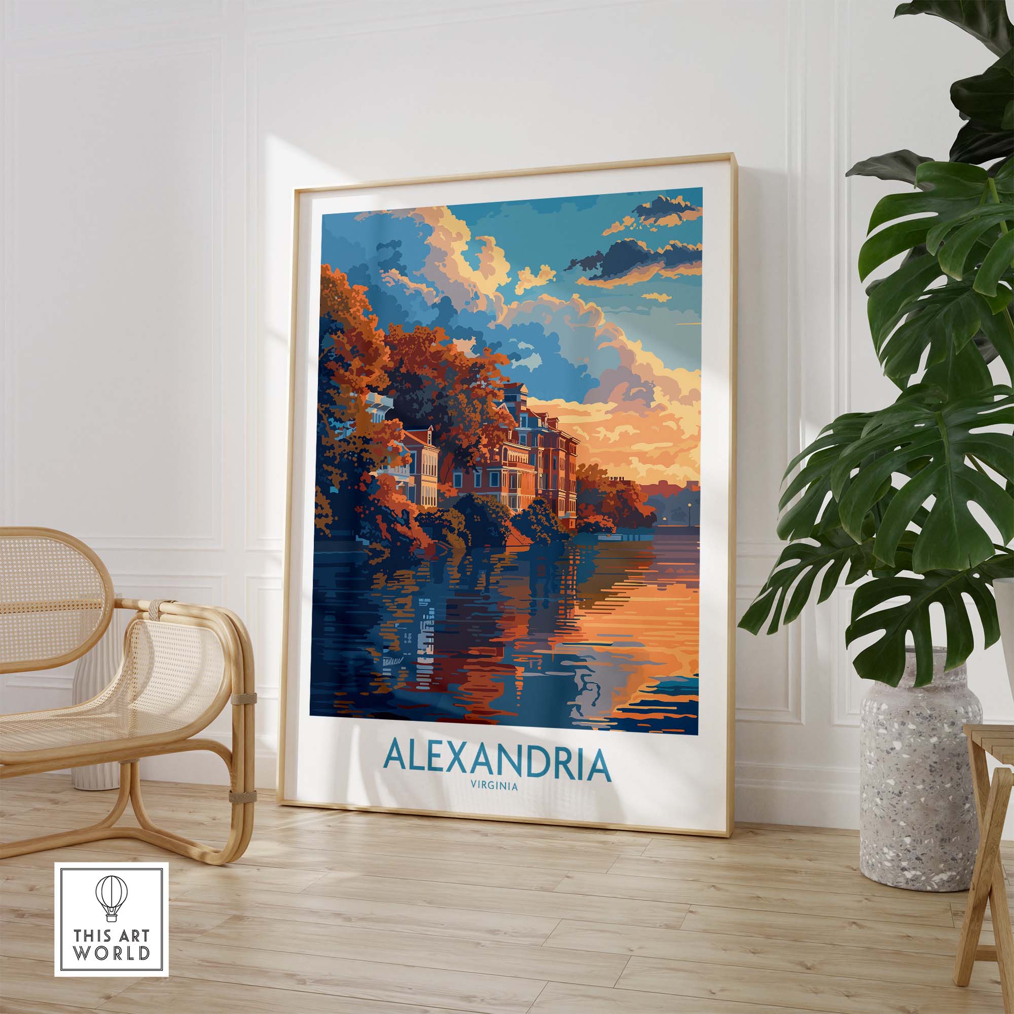 Alexandria Virginia Print part of our best collection or travel posters and prints - This Art World