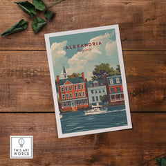 Alexandria Virginia Travel Poster part of our best collection or travel posters and prints - This Art World
