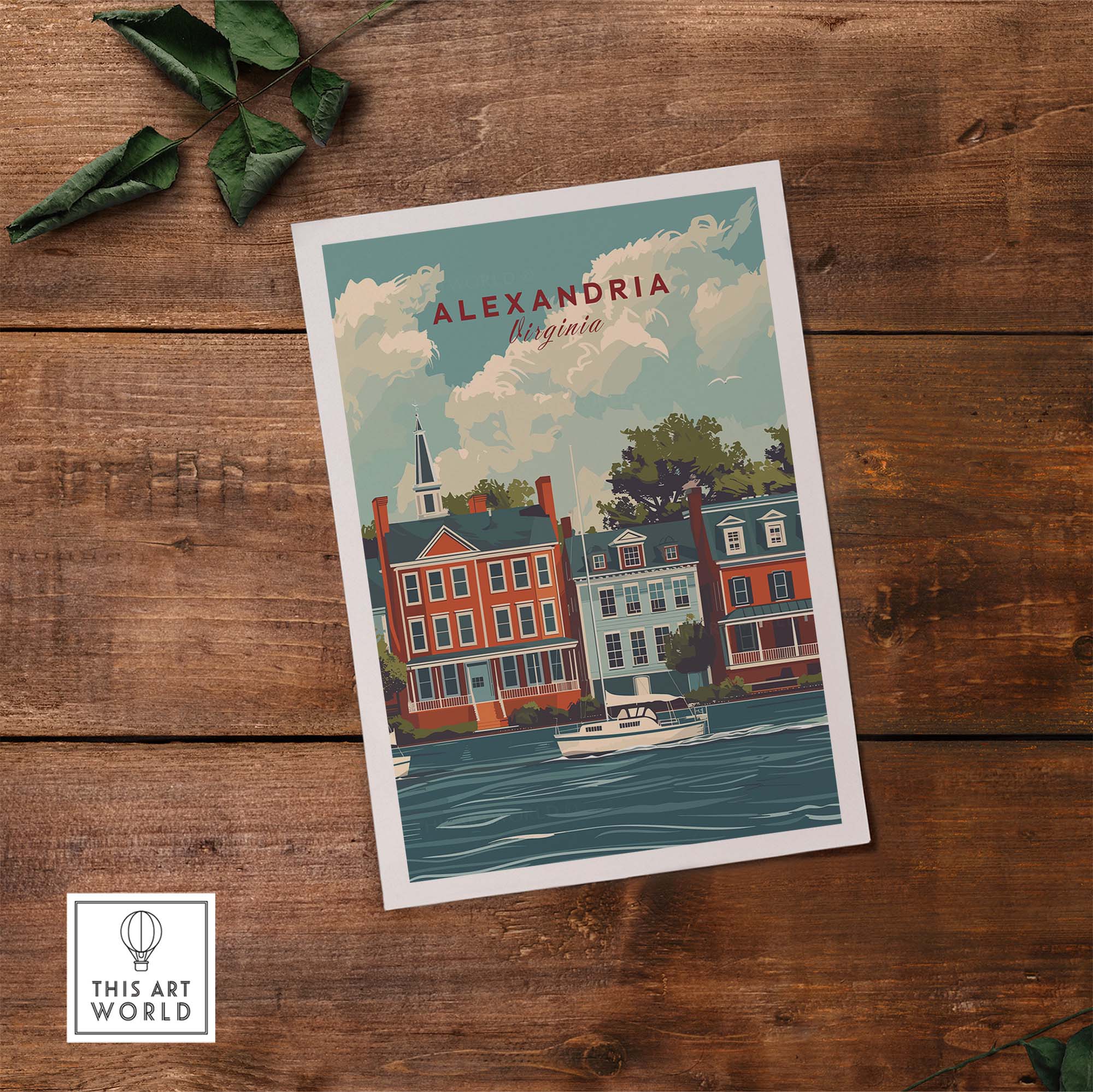 Alexandria Virginia Travel Poster part of our best collection or travel posters and prints - This Art World