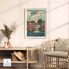 Alexandria Virginia Travel Poster part of our best collection or travel posters and prints - This Art World
