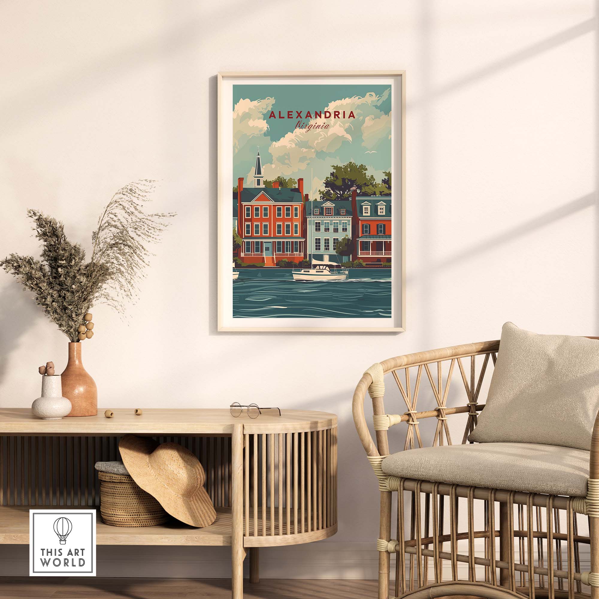 Alexandria Virginia Travel Poster part of our best collection or travel posters and prints - This Art World