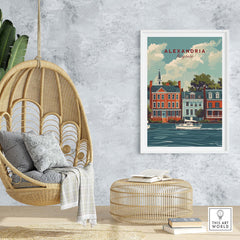 Alexandria Virginia Travel Poster part of our best collection or travel posters and prints - This Art World
