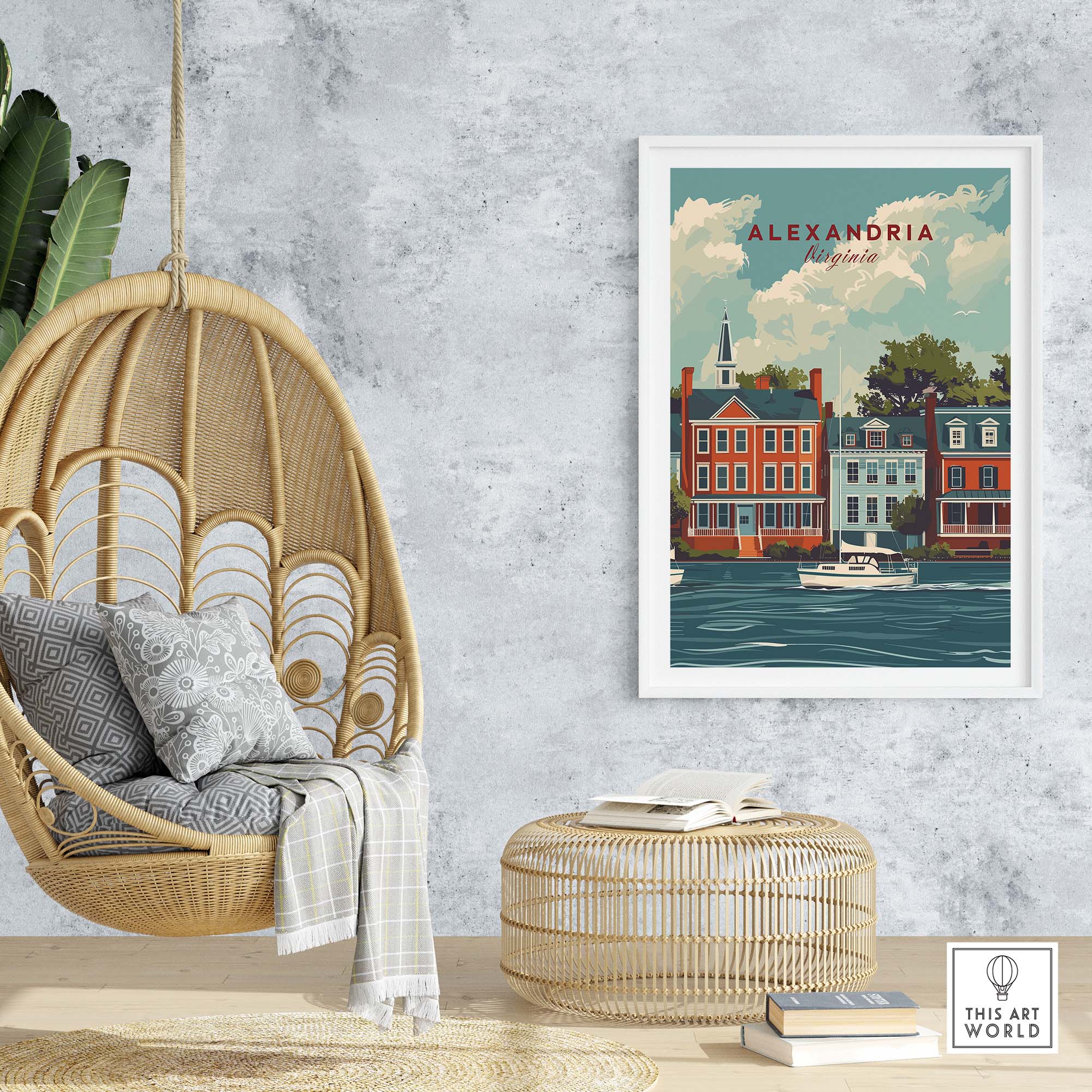 Alexandria Virginia Travel Poster part of our best collection or travel posters and prints - This Art World