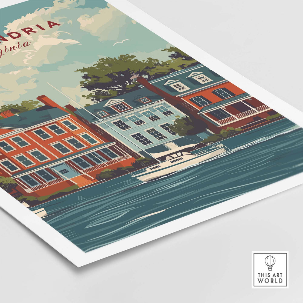 Alexandria Virginia Travel Poster part of our best collection or travel posters and prints - This Art World