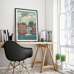 Alexandria Virginia Travel Poster part of our best collection or travel posters and prints - This Art World