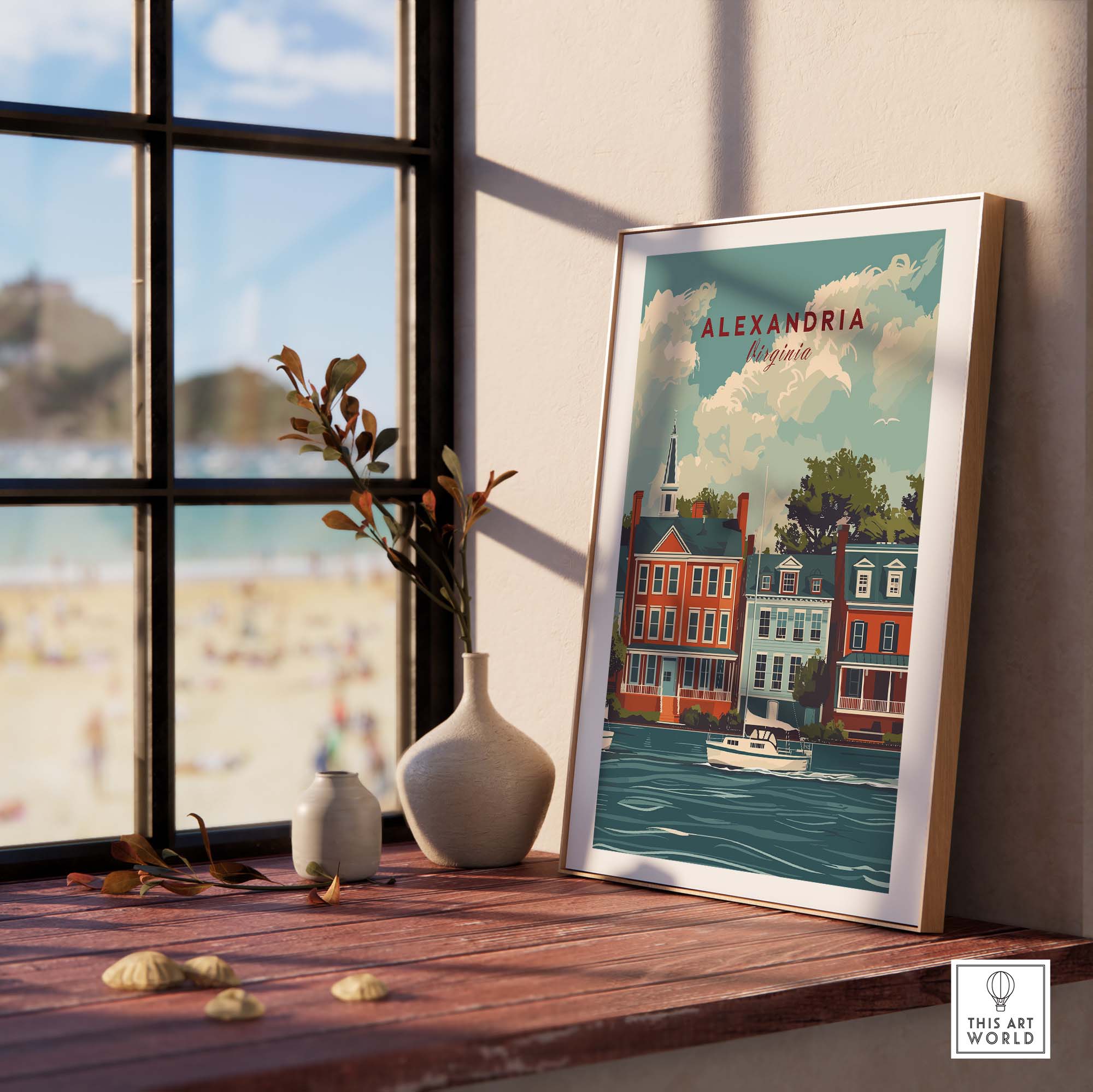 Alexandria Virginia Travel Poster part of our best collection or travel posters and prints - This Art World