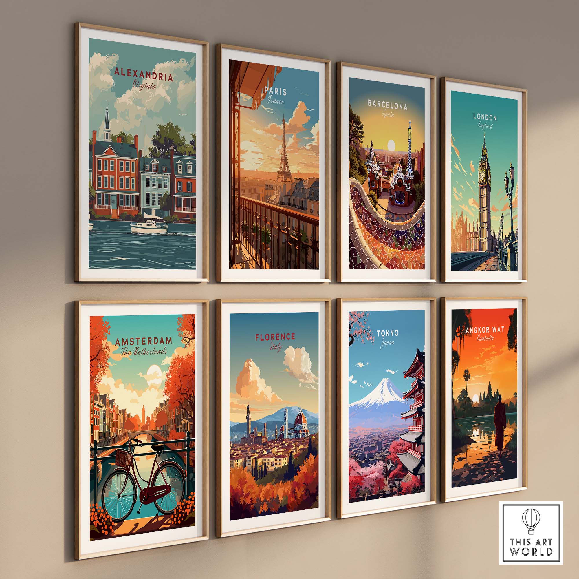 Alexandria Virginia Travel Poster part of our best collection or travel posters and prints - This Art World