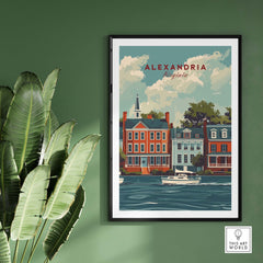 Alexandria Virginia Travel Poster part of our best collection or travel posters and prints - This Art World