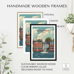 Alexandria Virginia Travel Poster part of our best collection or travel posters and prints - This Art World