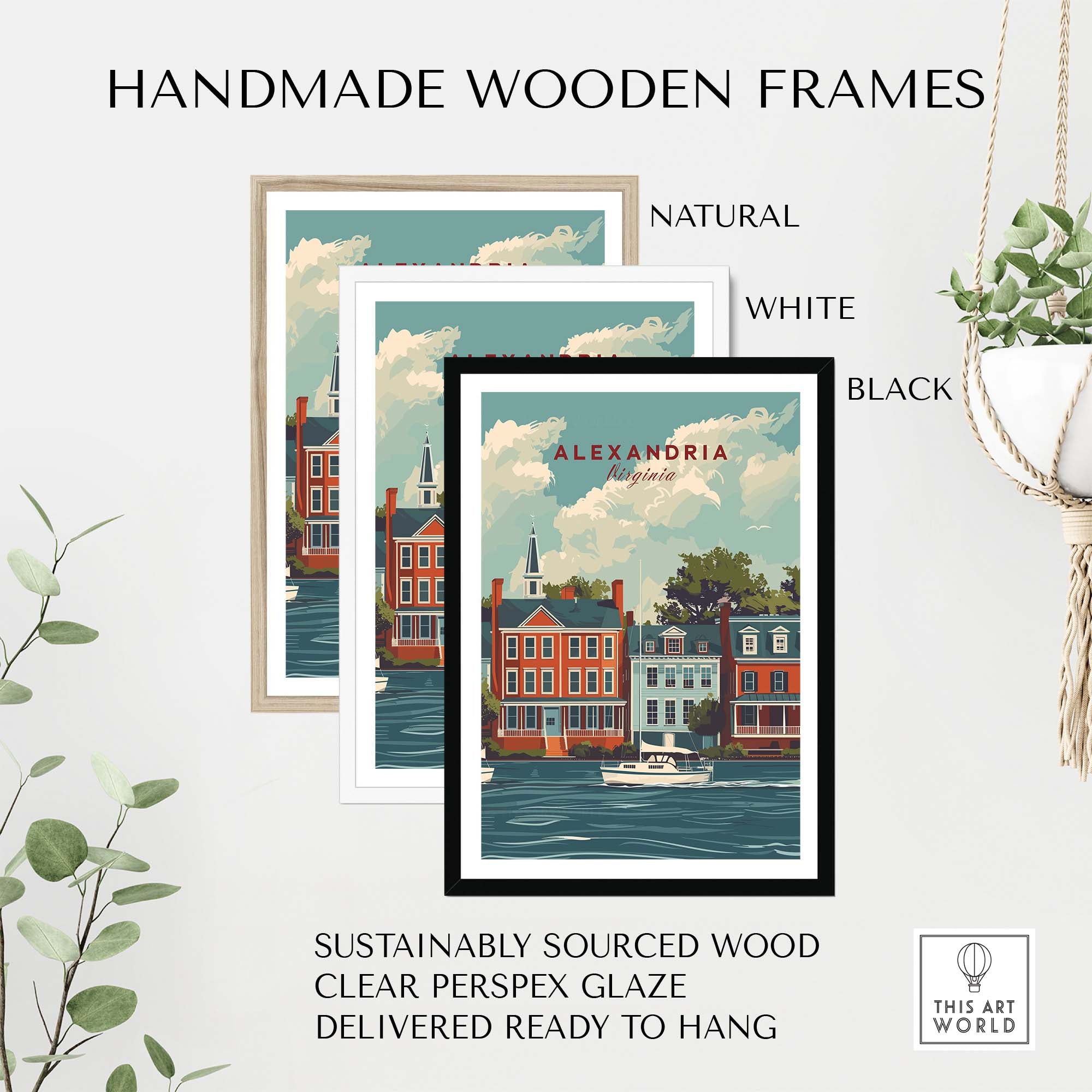 Alexandria Virginia Travel Poster part of our best collection or travel posters and prints - This Art World