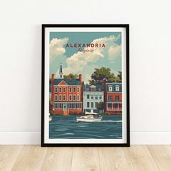 Alexandria Virginia Travel Poster part of our best collection or travel posters and prints - This Art World