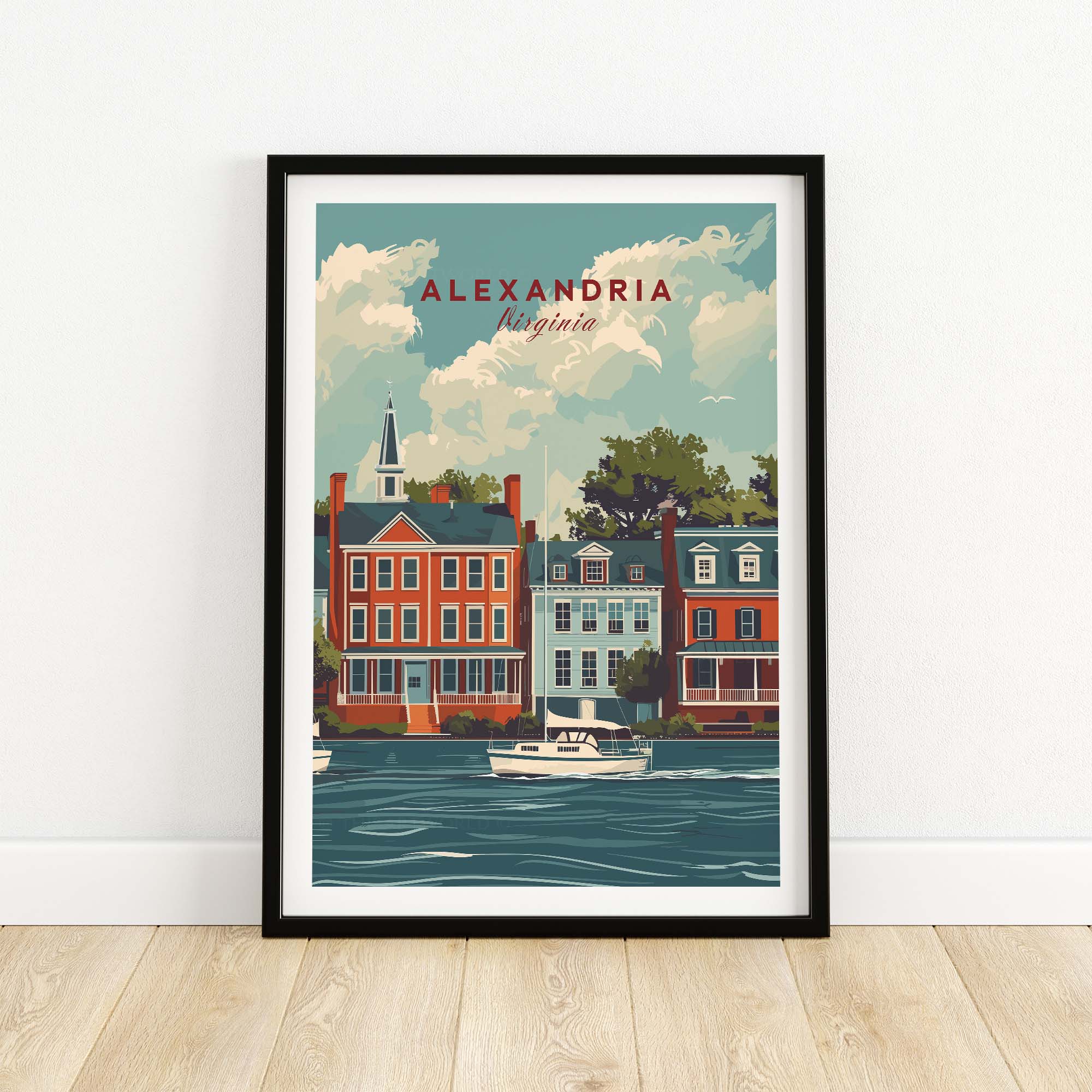 Alexandria Virginia Travel Poster part of our best collection or travel posters and prints - This Art World