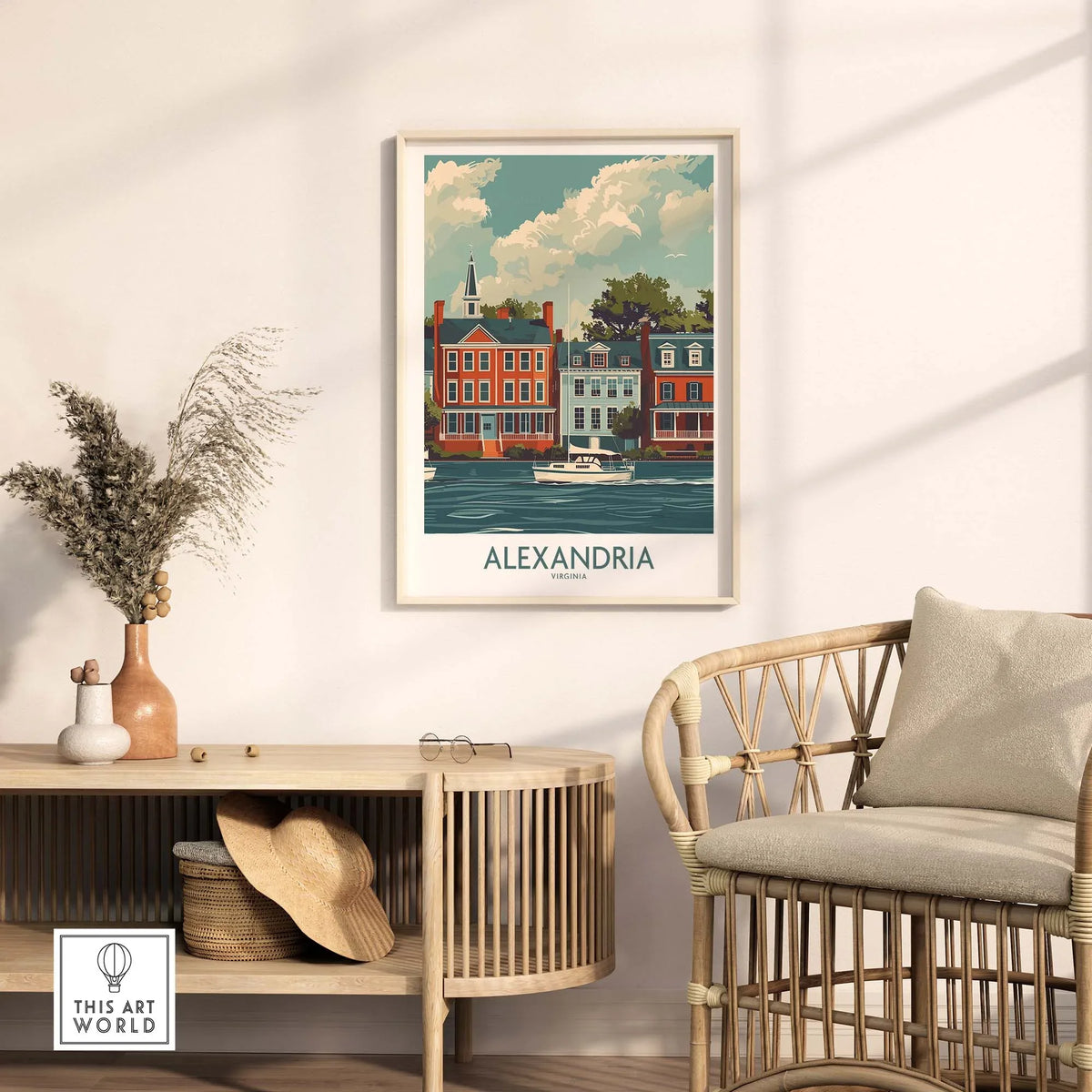 Alexandria Virginia Travel Print part of our best collection or travel posters and prints - This Art World