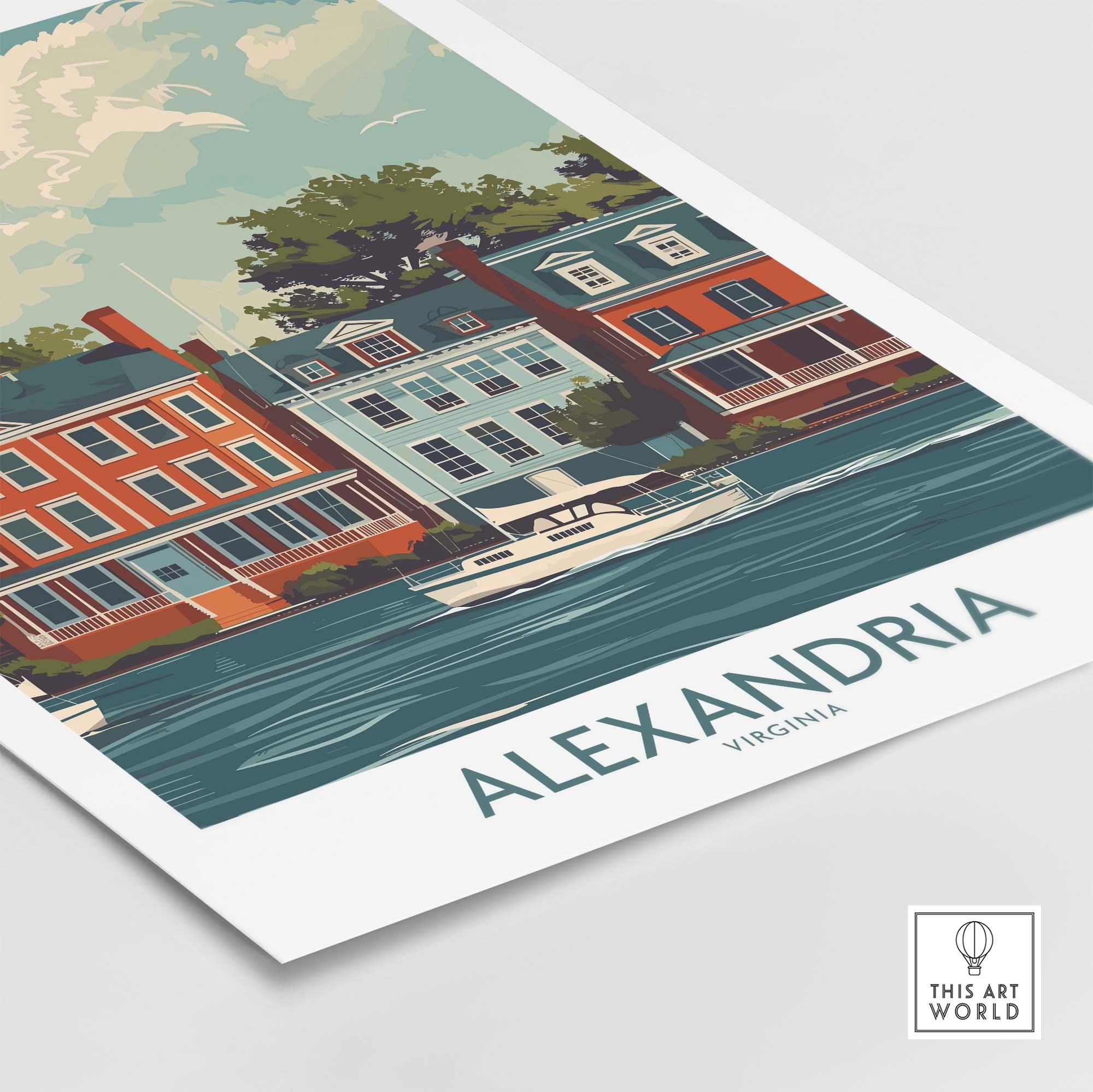 Alexandria Virginia Travel Print part of our best collection or travel posters and prints - This Art World