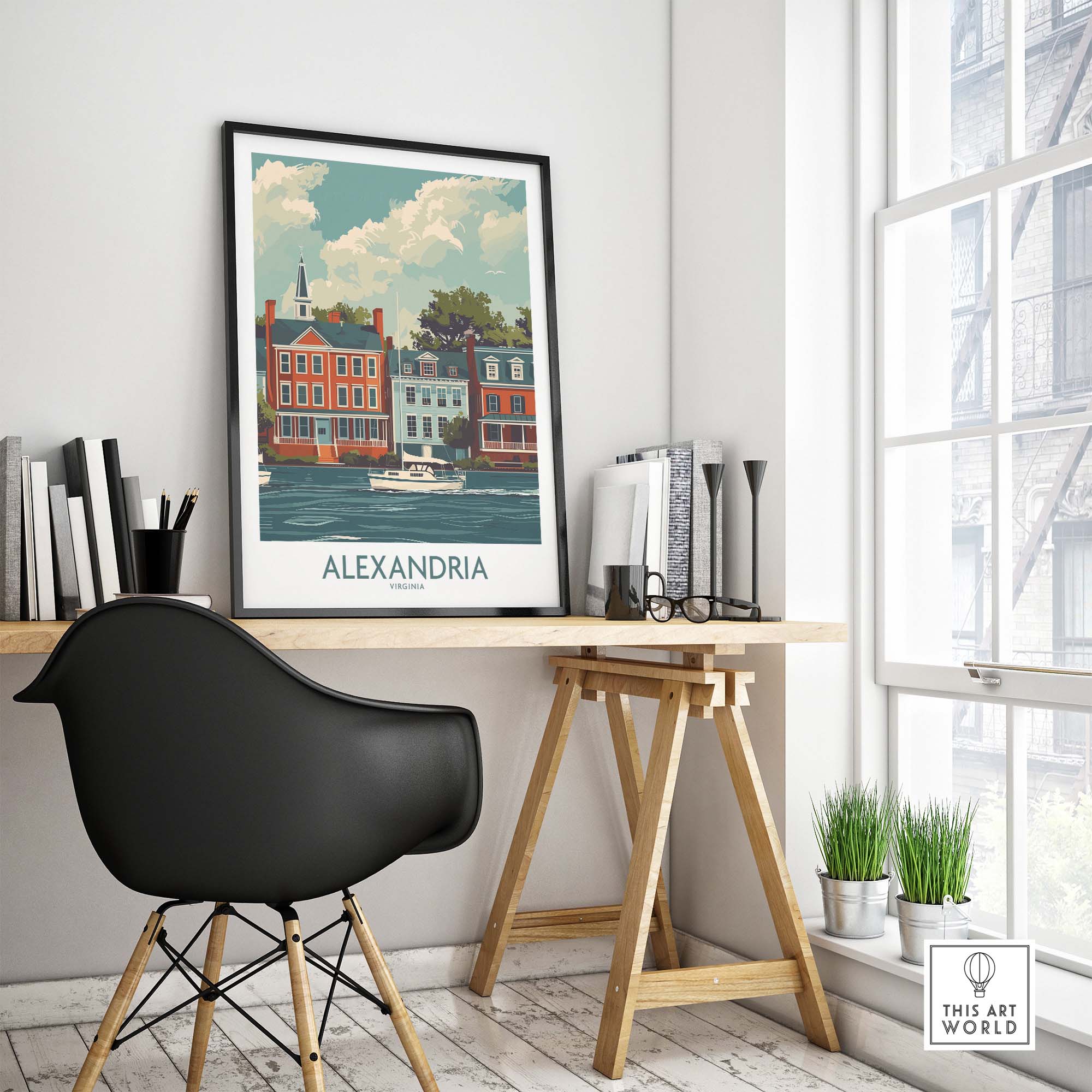 Alexandria Virginia Travel Print part of our best collection or travel posters and prints - This Art World