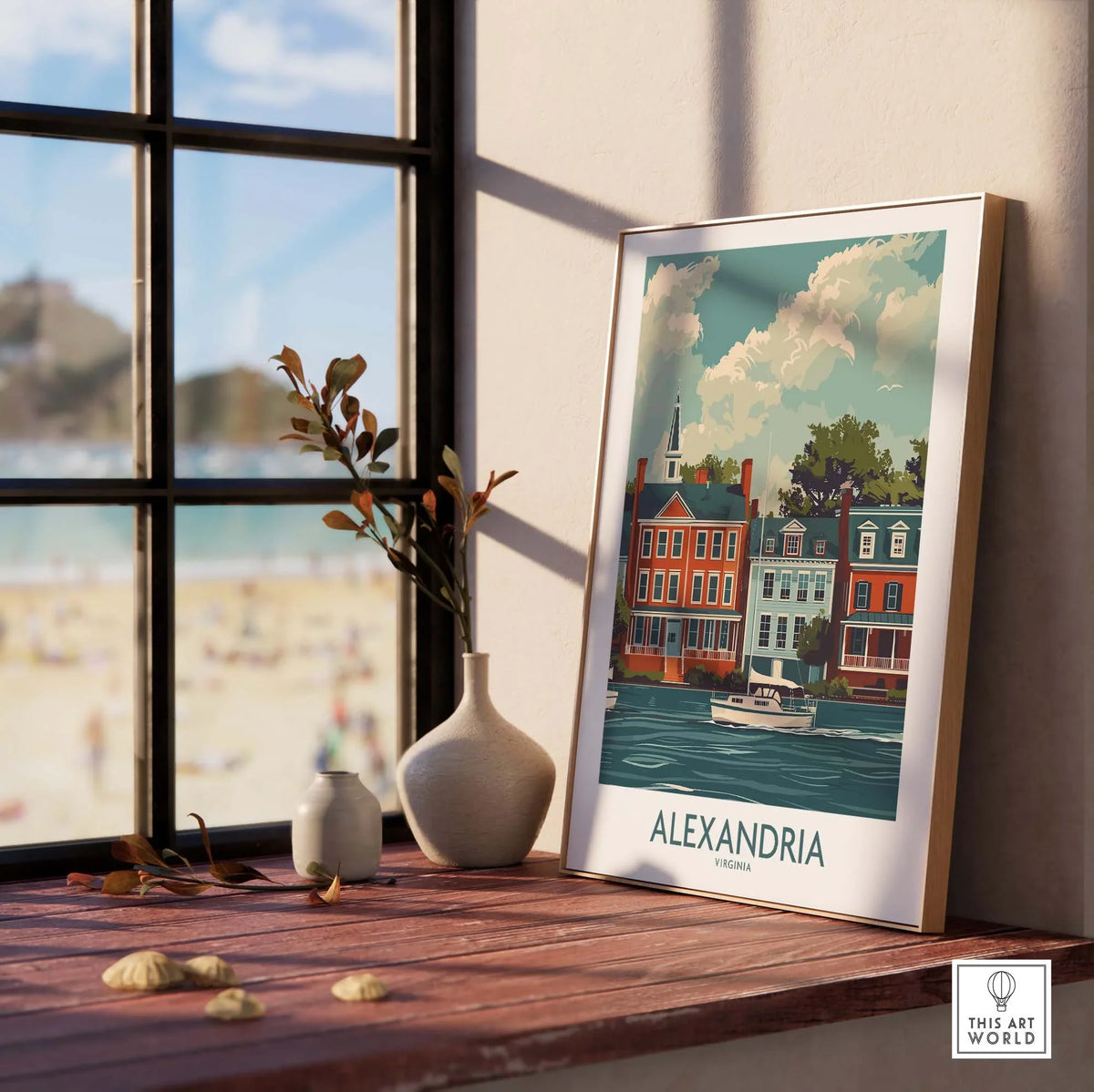 Alexandria Virginia Travel Print part of our best collection or travel posters and prints - This Art World
