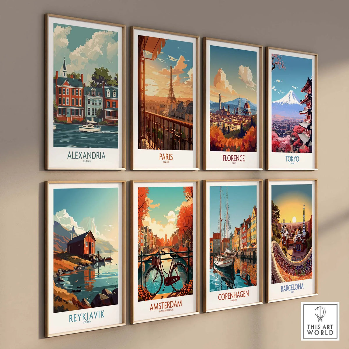 Alexandria Virginia Travel Print part of our best collection or travel posters and prints - This Art World