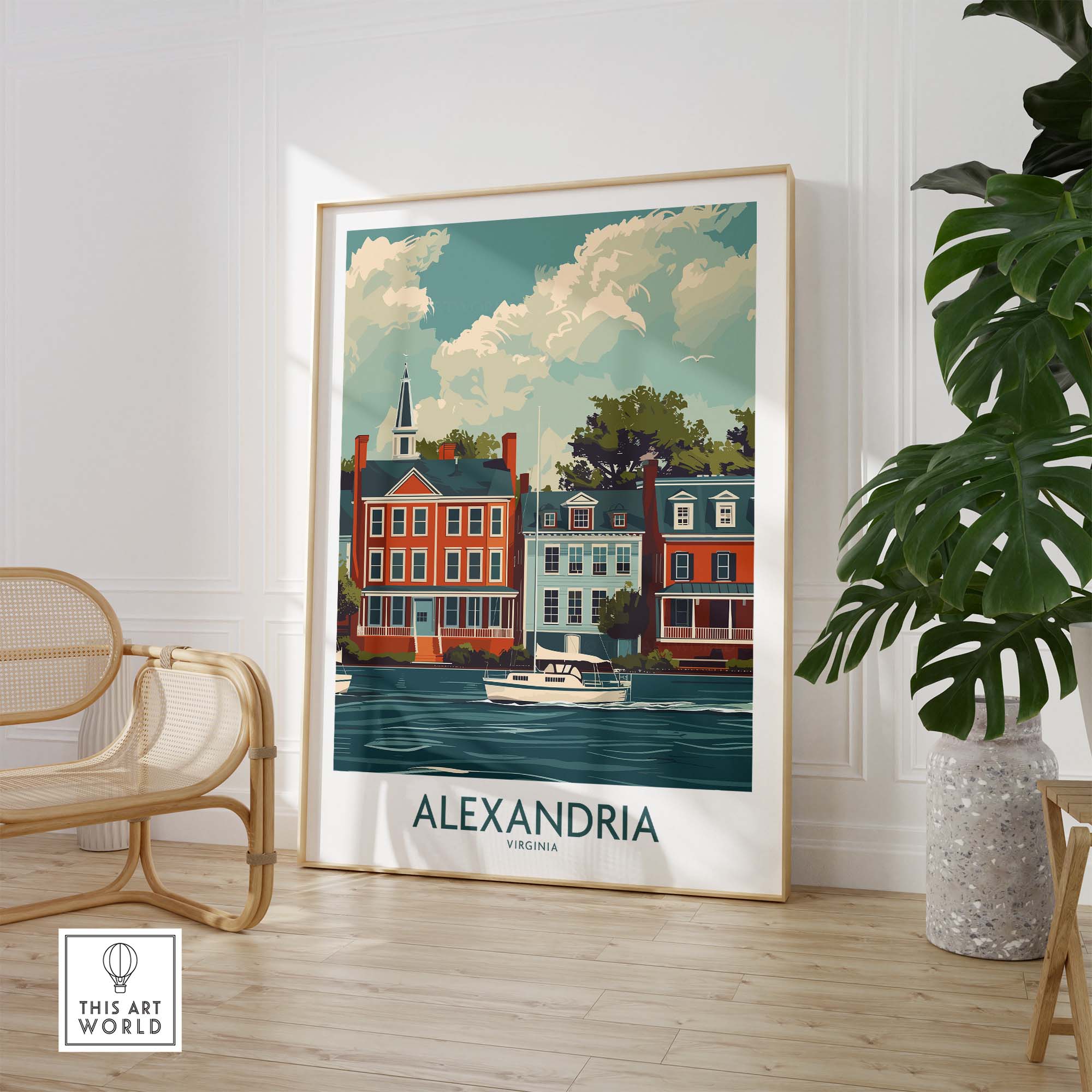 Alexandria Virginia Travel Print part of our best collection or travel posters and prints - This Art World