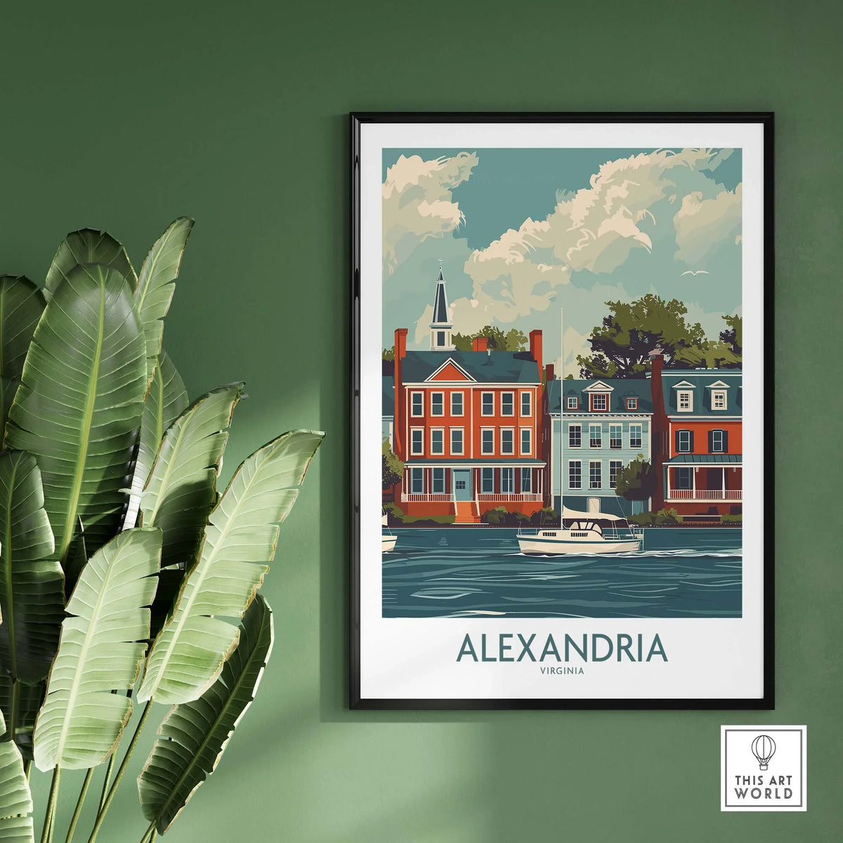 Alexandria Virginia Travel Print part of our best collection or travel posters and prints - This Art World
