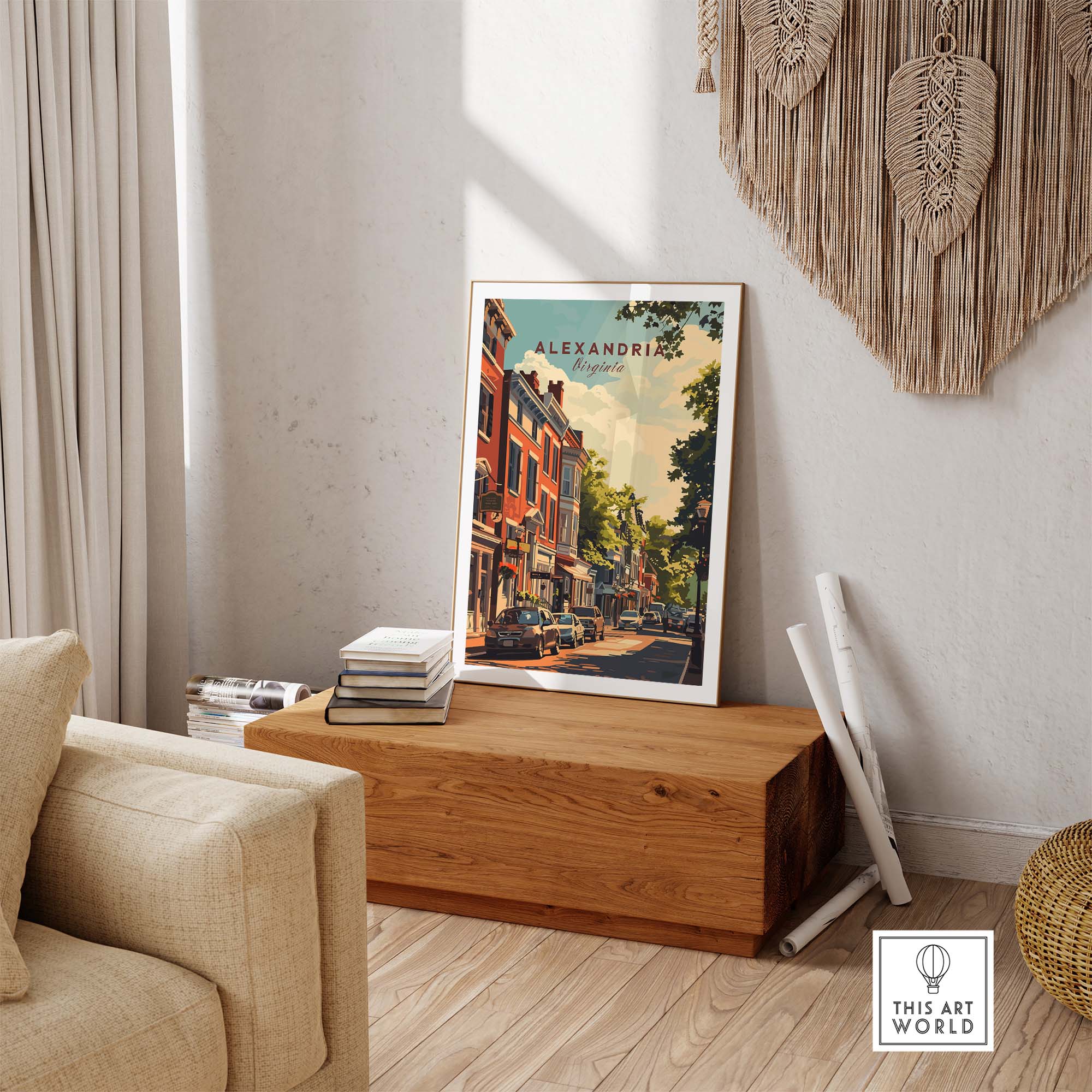 Alexandria Virginia Wall Art part of our best collection or travel posters and prints - This Art World