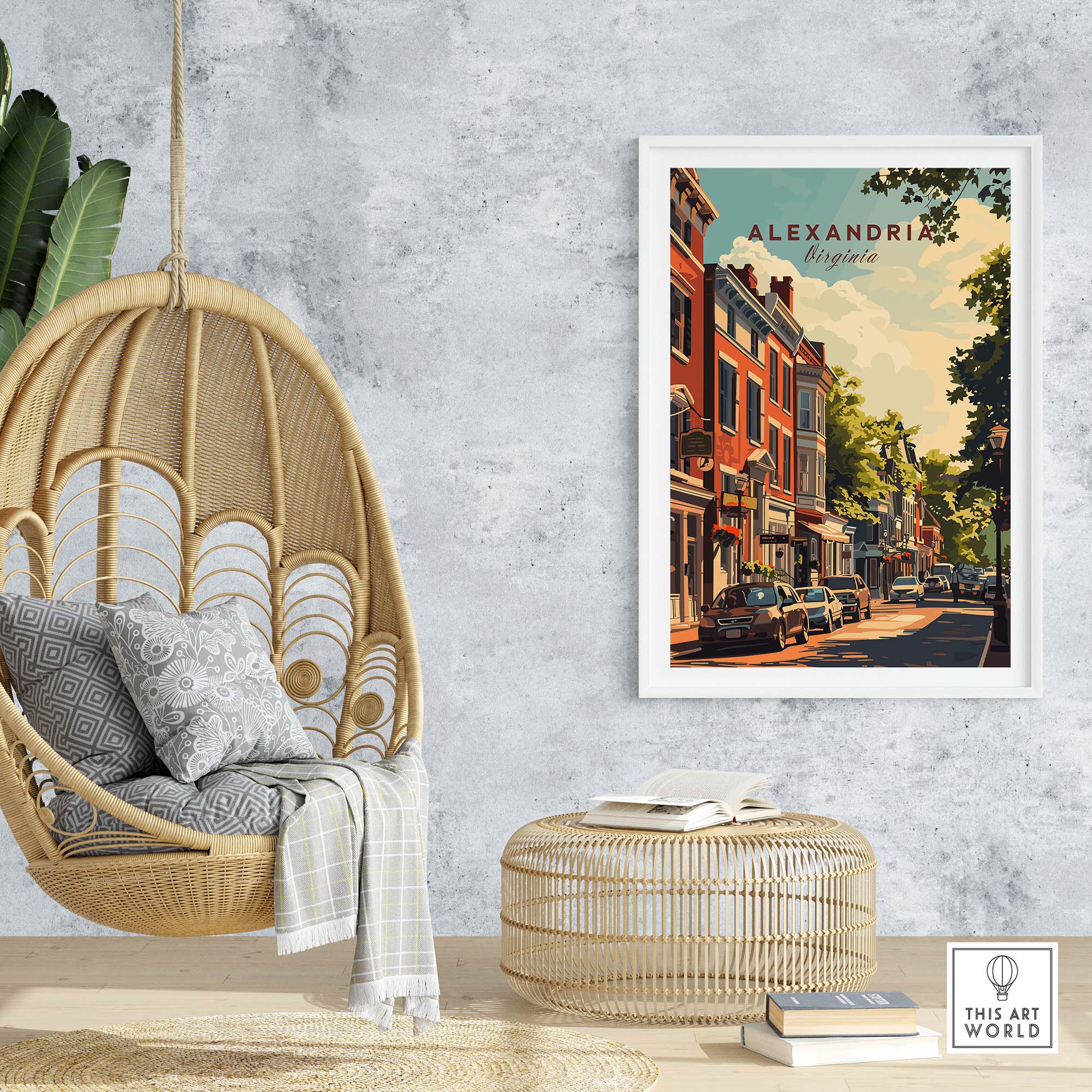 Alexandria Virginia Wall Art part of our best collection or travel posters and prints - This Art World