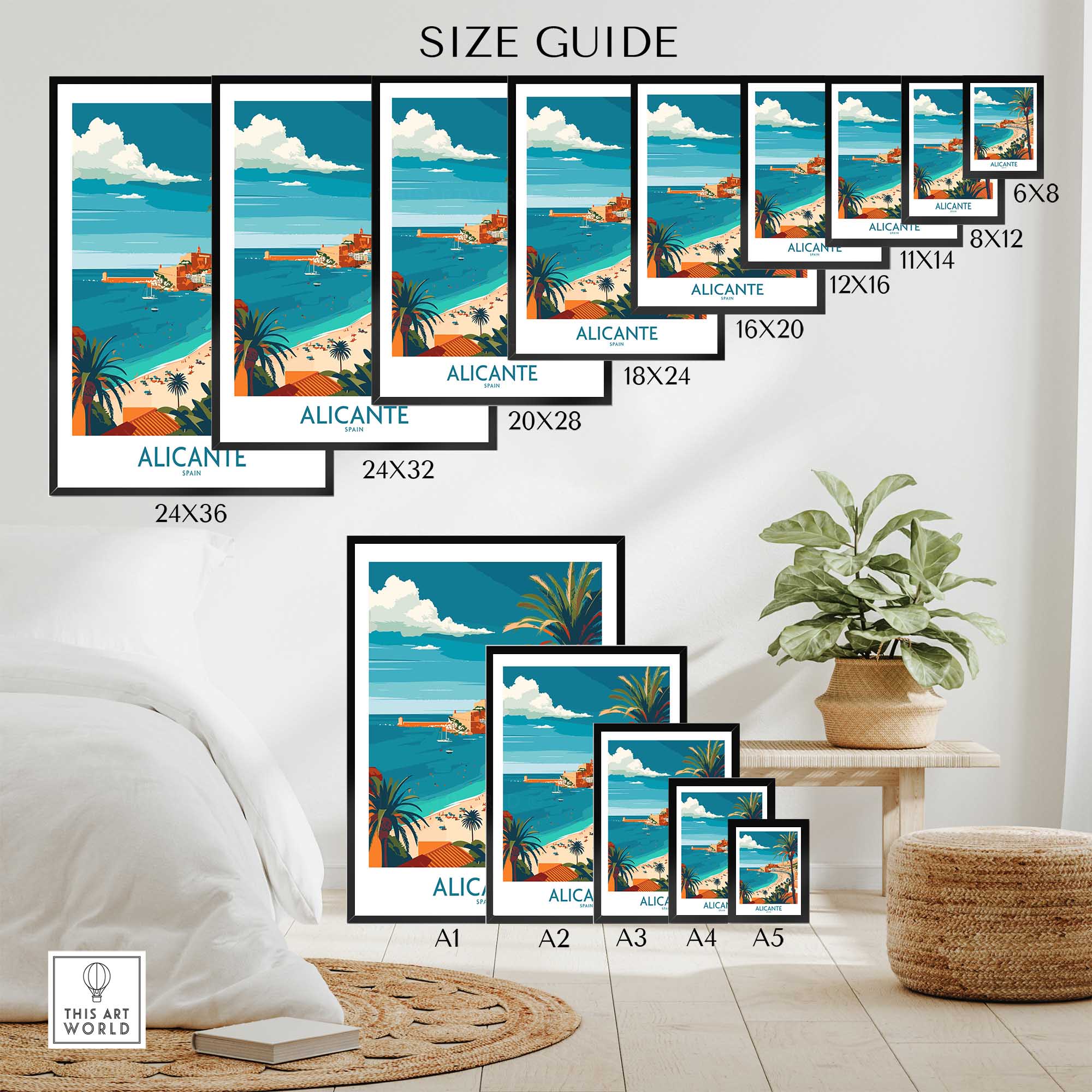 Alicante Spain Poster-This Art World